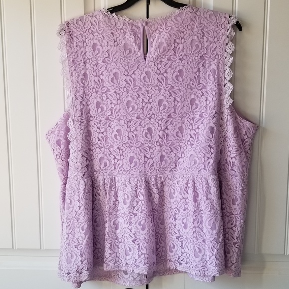 lace peplum top! 💜 - Picture 3 of 6